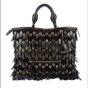 Burberry Prorsum Fringe Grommet bag